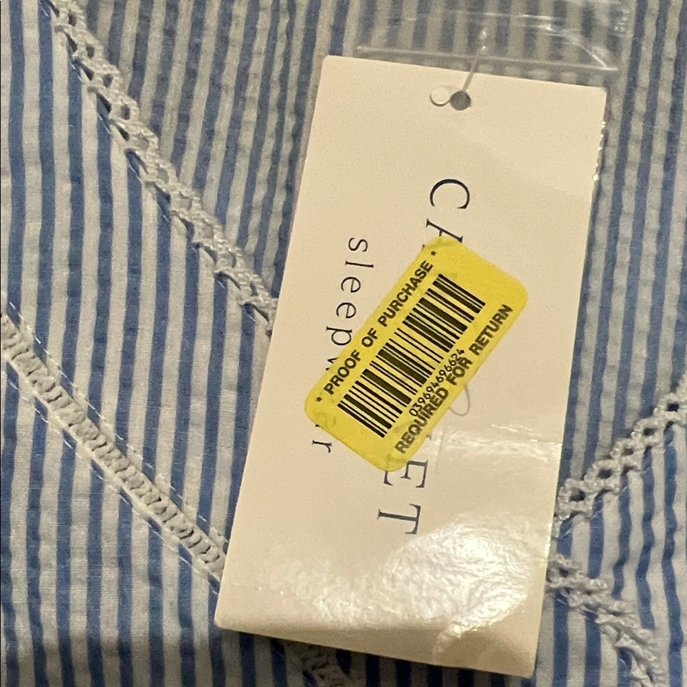 Cabernet Light Blue & White Striped Sleeveless Pajama Set - Picture 4 of 10